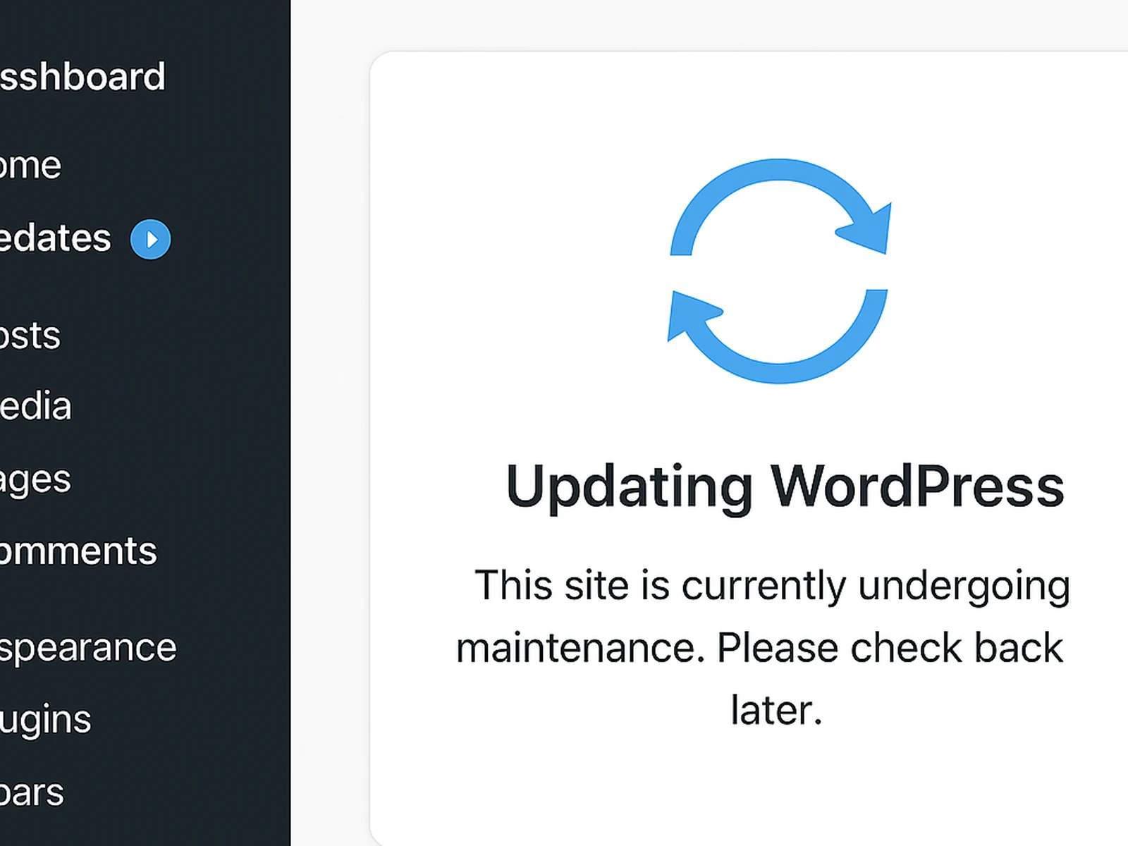 WordPress Maintenance